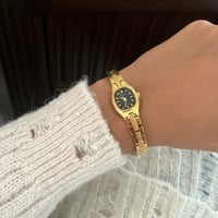 Image 4 of Vintage Pulsar Gold Tone Dainty Watch 