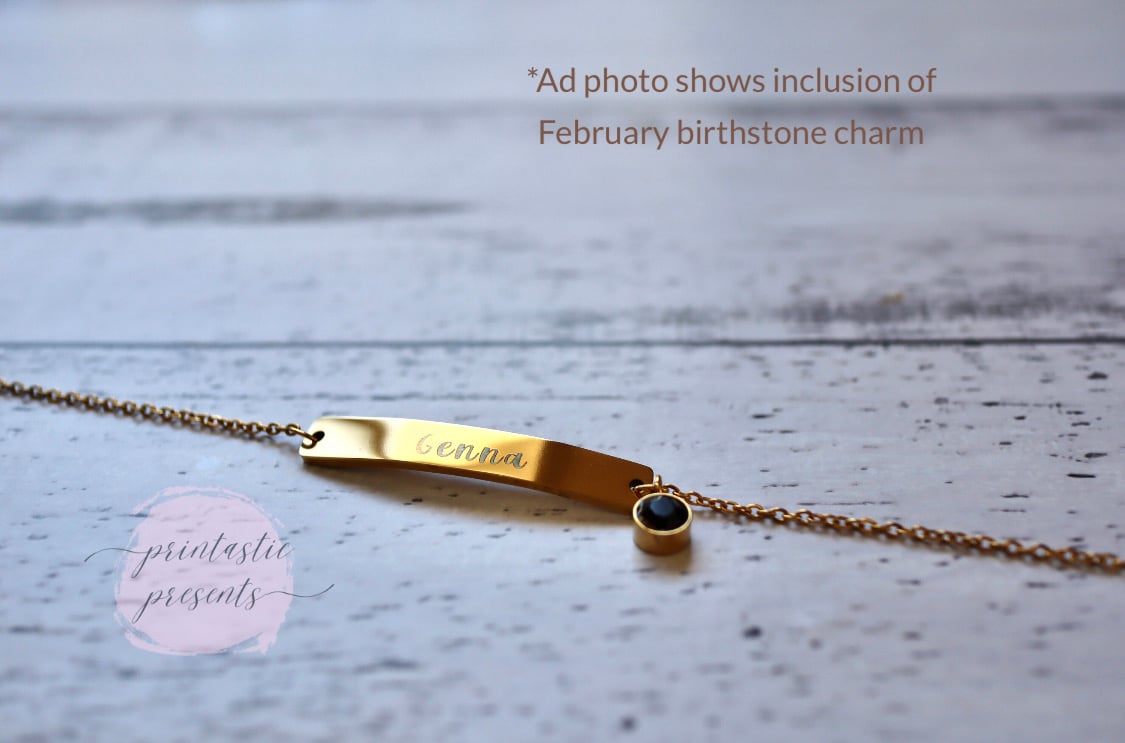 Image of Engraved Customised Bracelet