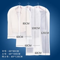 Image 3 of Hanging Clothes Dust Cover – Garment Suit Storage Bag Organizer for Wardrobe