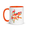 Orange Tribal Print Mug