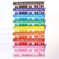 Image 2 of Chicago “L” Bumper Stickers