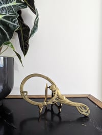 Image 3 of vintage art nouveau hand mirror