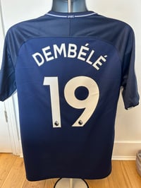 Image 3 of Tottenham Hotspur “DEMBELE 19” 2017/18 Away Shirt + PL patches (L)
