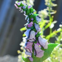 Image 1 of Foxglove brooch - pastel swirl