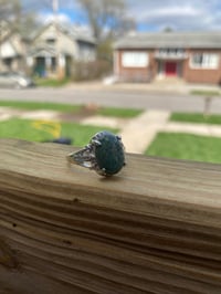 Image 3 of Moss Agate ring #4
