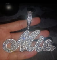 Image 3 of Custom Bling Name Necklace 