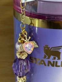 Image 4 of Glinda the Good Witch Inspired Tumbler Straw Bauble