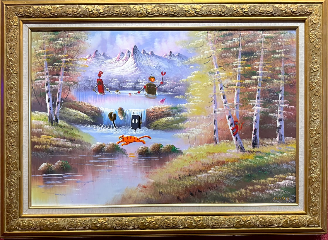 Image of Visiting Nature  (On Display at TrimTab, email john@johnlytlewilson.com to purchase)