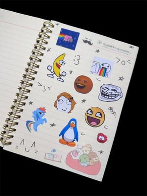 Image of 2010s internet sticker sheet