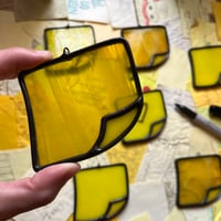 Image 2 of Stained glass good luck charm: post-it note
