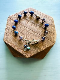 Image 16 of lapis and iolite charm bracelet