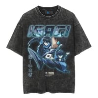 Image 1 of Bluelock Isagi oversized washed vintage t-shirt