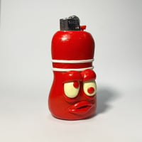 Image 4 of Red Bowling Pin 1 Of 1 Clay Lighter Case