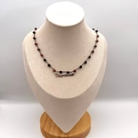 Image 2 of Pink Zebra Capricorn Necklace