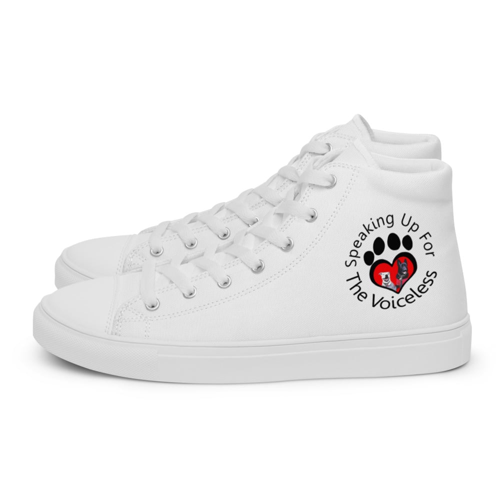 Image of Women’s White High Top Canvas Shoes