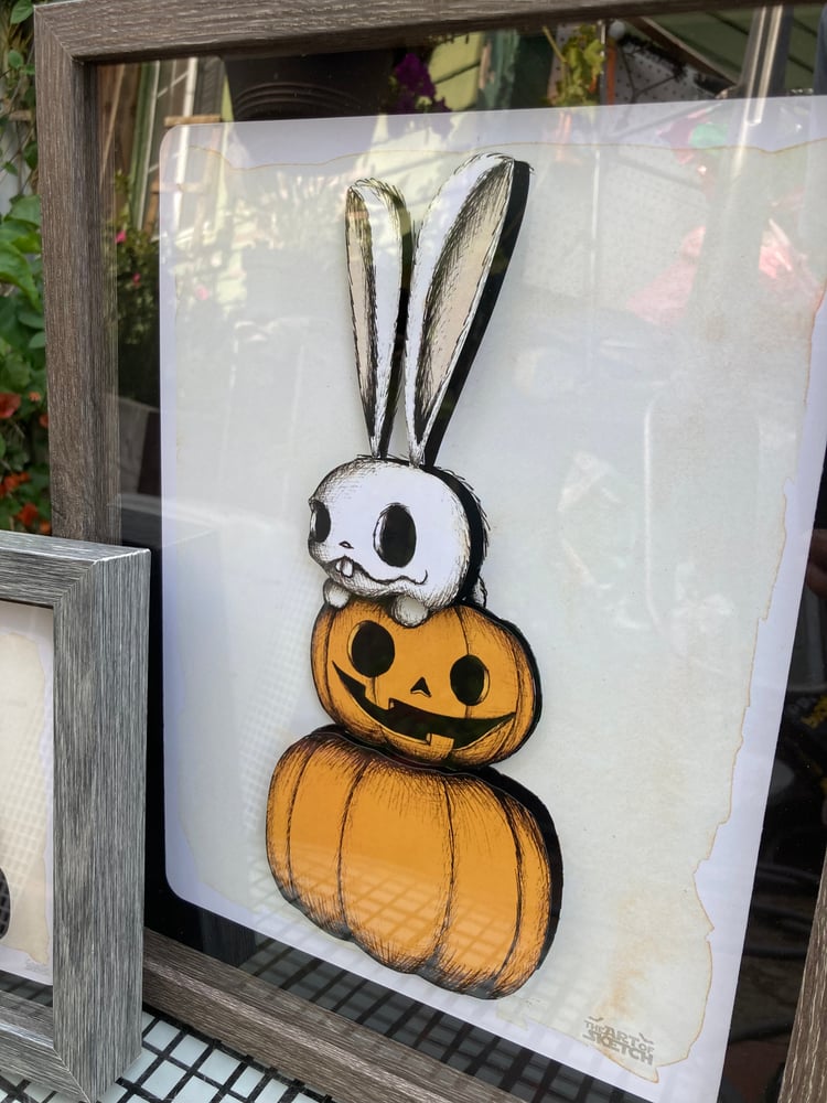 Image of "Bunny's Halloween" Shadow Box