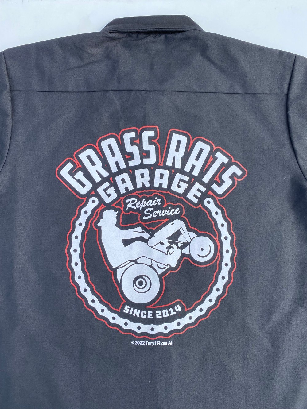 "Taryl" Grass Rats Garage ‘Wheelie’ Work Shirts! (Med-5XL)
