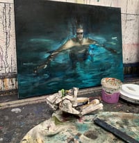 Image 5 of Painting / maleri / "Et øjeblik IV" / 60x80 cm