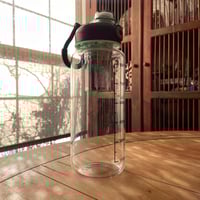 Image 1 of 1000ml large glass sports bottle set