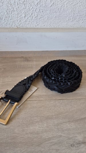 Image of Wagon Plait Belt. Black. By Holiday Trading and Co