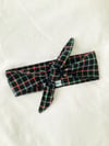 Black Grid Hair Tie with Free Postage 