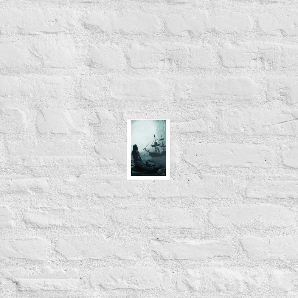 Only the siren sees Poster print