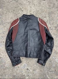 Image 3 of 80s Asymetrical Leather Moto Jacket