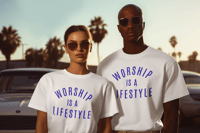 Image 3 of Worship Is A Lifestyle -Blue