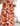 Ready Made Orange Retro Floral Midi Dress with free postage 