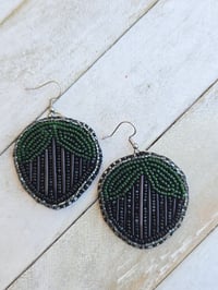 Image 1 of Black Quill Strawberry earrings 