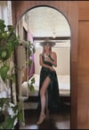late 1960s rare India tapestry block print gauze maxi wrap dress 