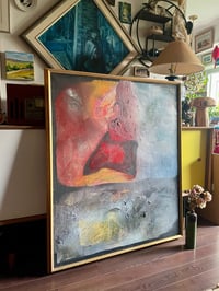 Image 2 of Large Oil Abstract on Canvas