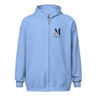 Image 4 of MamaFe Black Font Unisex heavy blend zip hoodie