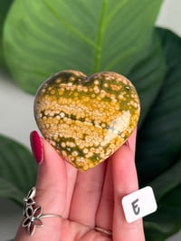 Image 5 of CHOOSE YOUR OWN ORBICULAR OCEAN JASPER HEART
