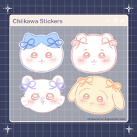 Image 1 of Chiikawa Head Stickers
