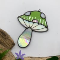 Image 4 of Green Mushroom Suncatcher 