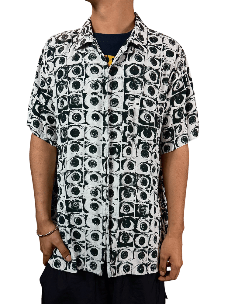 Image of Supreme X CDG 'Eyes' Button-Up Shirt