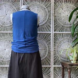 Image of Blue cowl vest