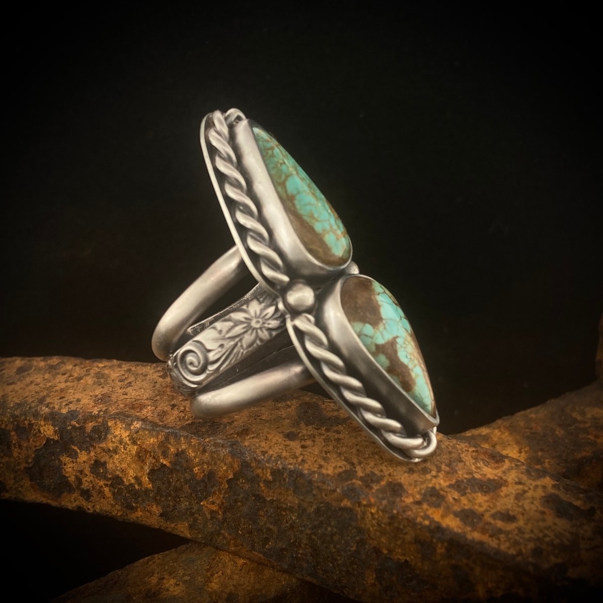 Number 8 Turquoise Ring