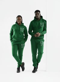 Image 3 of YAC Green 5 Star Mesh Blend Sweatsuit 