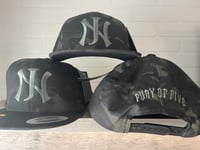 Image 1 of Black camo Nj hat