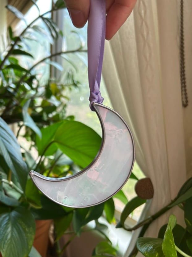 Image of Iridescent Moon Ornament