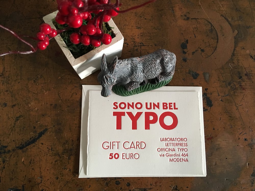 Image of SONO UN BEL TYPO gift card