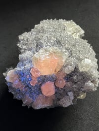Image 5 of Druzy Fujian Quartz & UV Calcite Specimen #2146