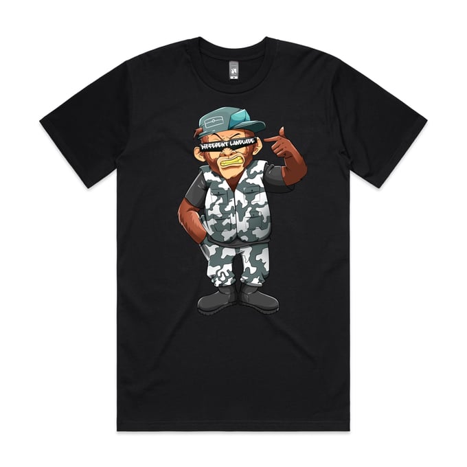 Image of Cartoon T-Shirt -Black