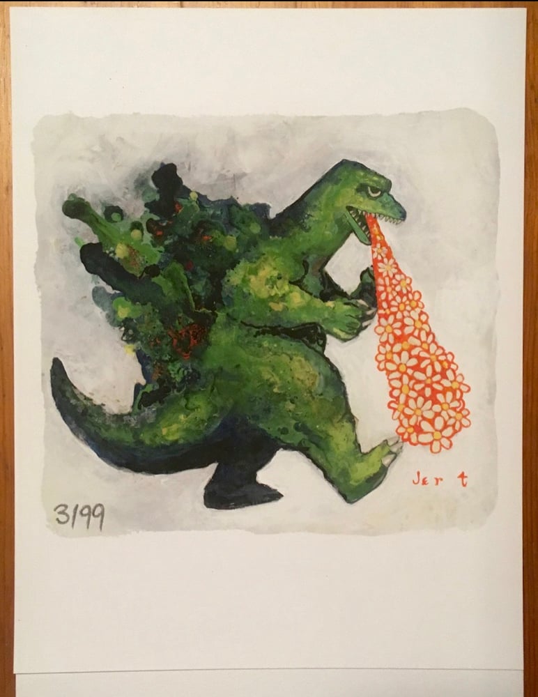 Image of St. Peters Dragon- Hand Numbered-Letter Sized Archival Print On Velvet Paper-Edition Of 99