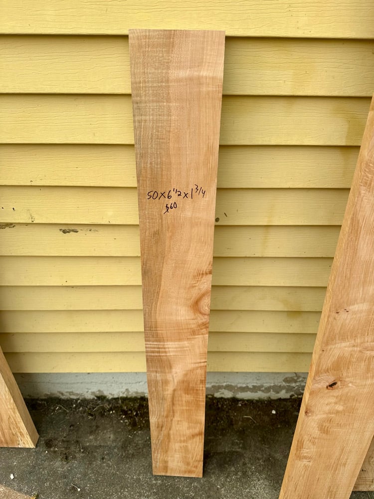 Figured maple board 18