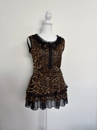 Image 1 of 00s Leopard print tunic // L