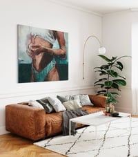 Image 2 of Painting / maleri / "Et øjeblik XII" / 120x150 cm