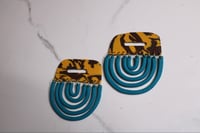 Image 2 of Celeste (Mustard/Brown/Peacock Blue)